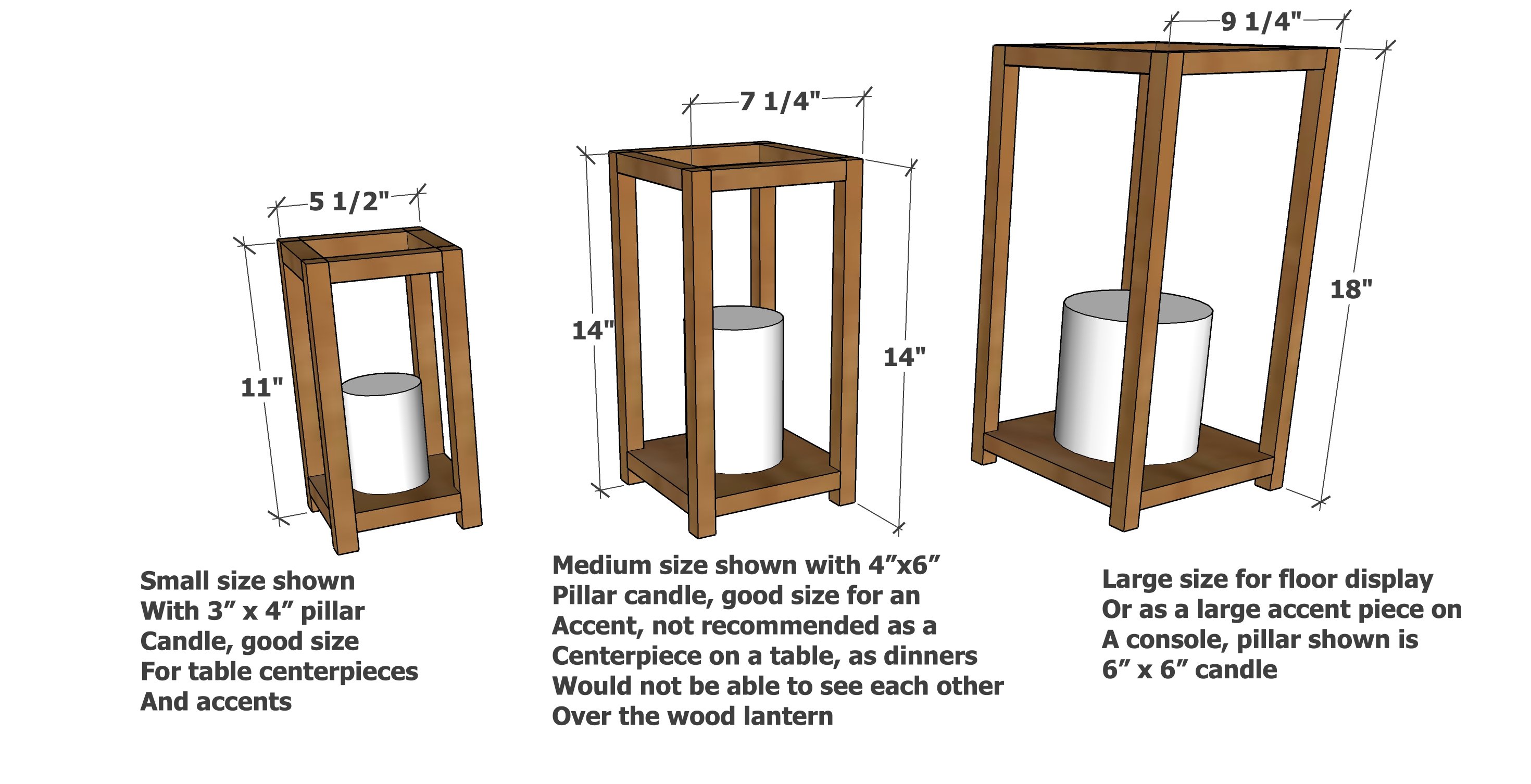 Wood Lantern Tutorial Ana White   Wood Lantern Diy Plans Dimensions 